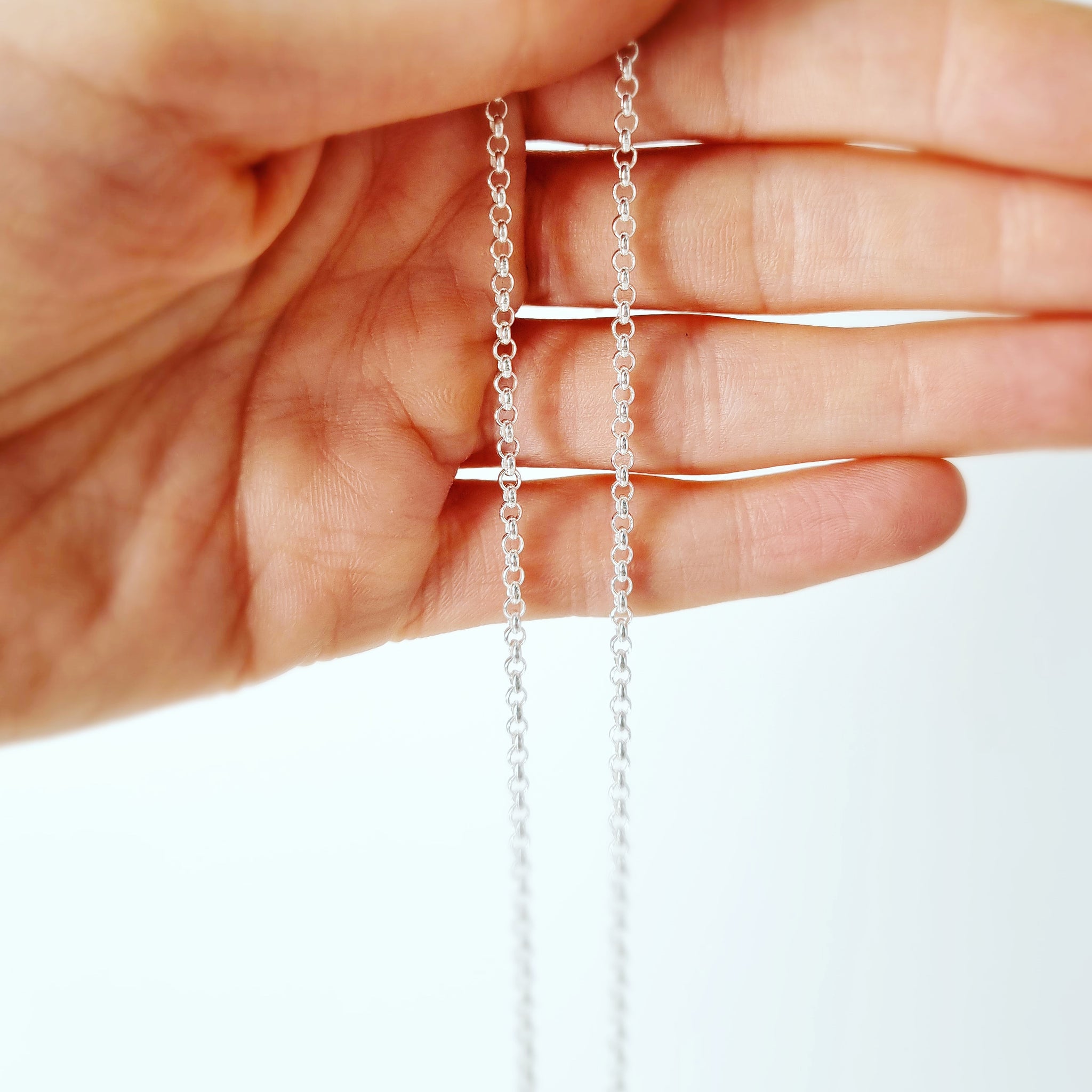 Short sterling online silver chain