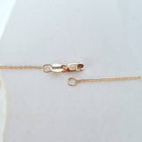 Short Round Cable Link Chain in 9ct Rose Gold