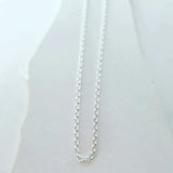 Long Round Belcher Link Chain in Sterling Silver