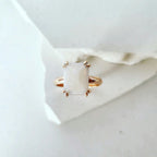 Embrace Bespoke Beauty: The Milky White Opal Talon Ring