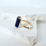 Blue Lapis Ring in Gold