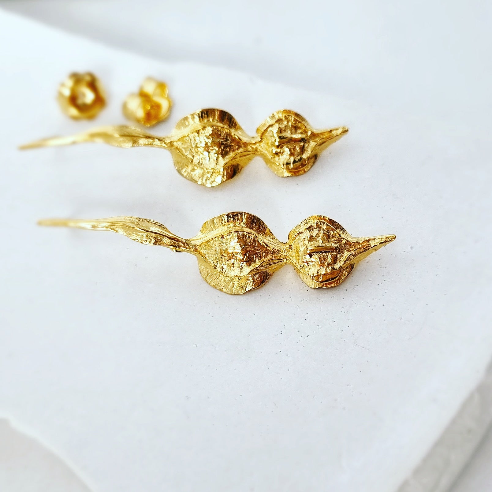 Kowhai Seed Pod Earrings: Nature's Artistry
