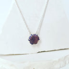 Your Unique Sparkle: The Hexagonal Opal Necklace