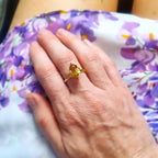 Prepare for Hearts to Flutter: The Golden Citrine Ring