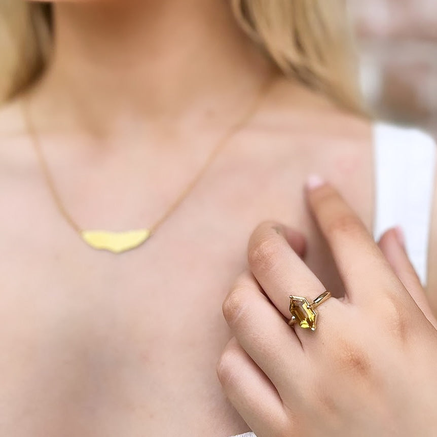 Prepare for Hearts to Flutter: The Golden Citrine Ring
