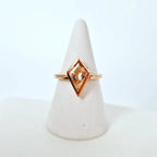 Discover Modern Radiance: The Peach Morganite Kite Ring