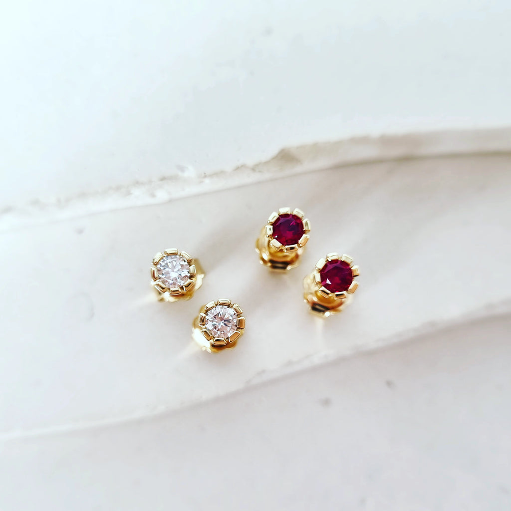 Elevate Your Everyday: 9ct Yellow Gold Lab Diamond Studs