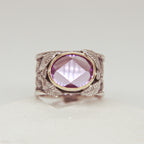 Amethyst Leaf Ring