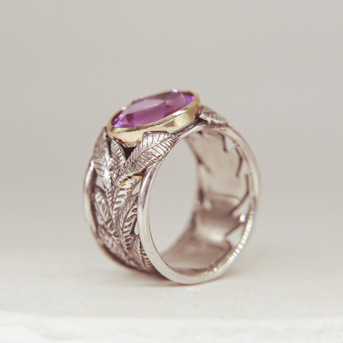 Lilac Leaf Ring
