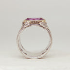 Amethyst Leaf Ring