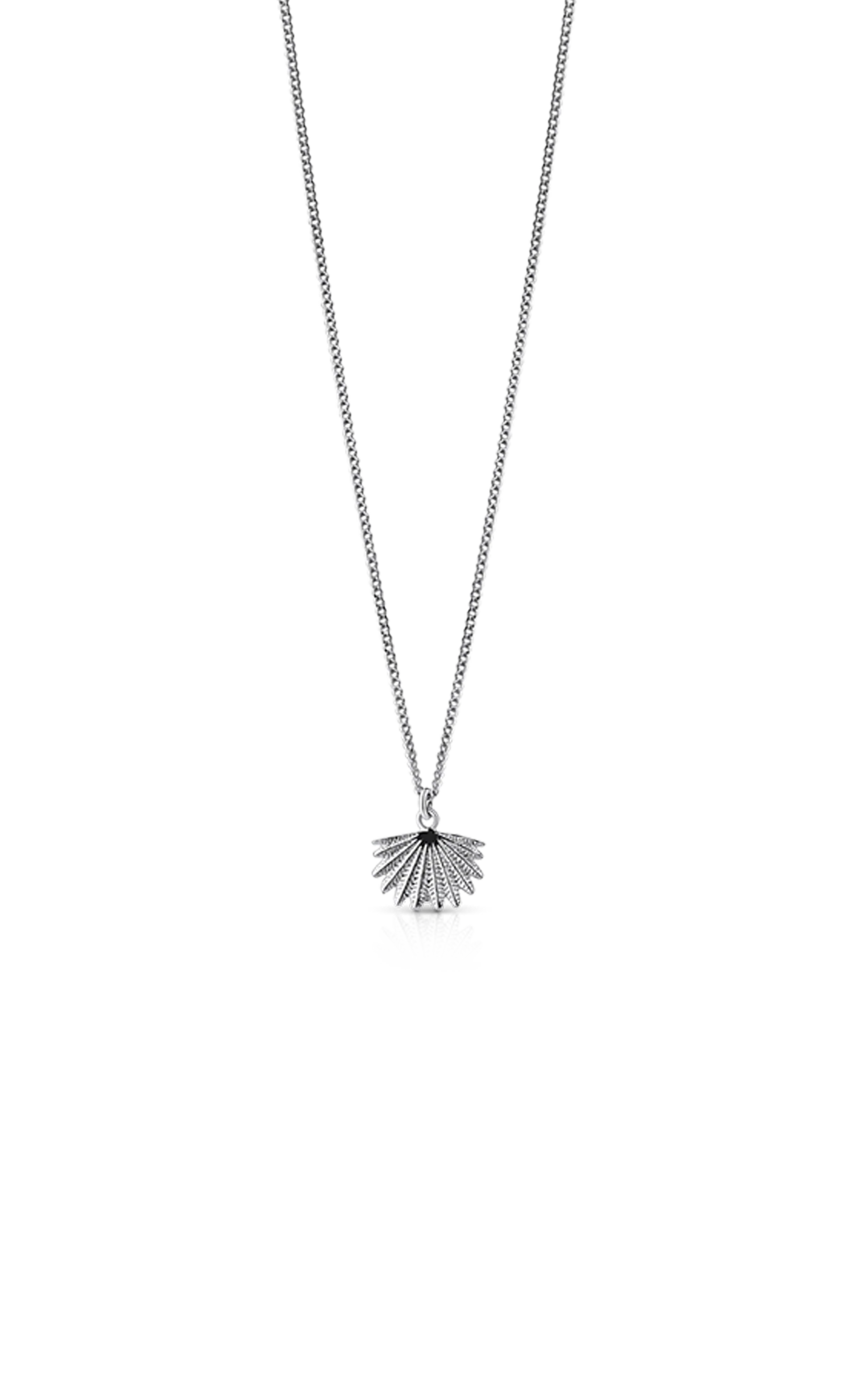 Silver Mini Fan Tail Pendant