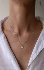 Silver Mini Fan Tail Pendant