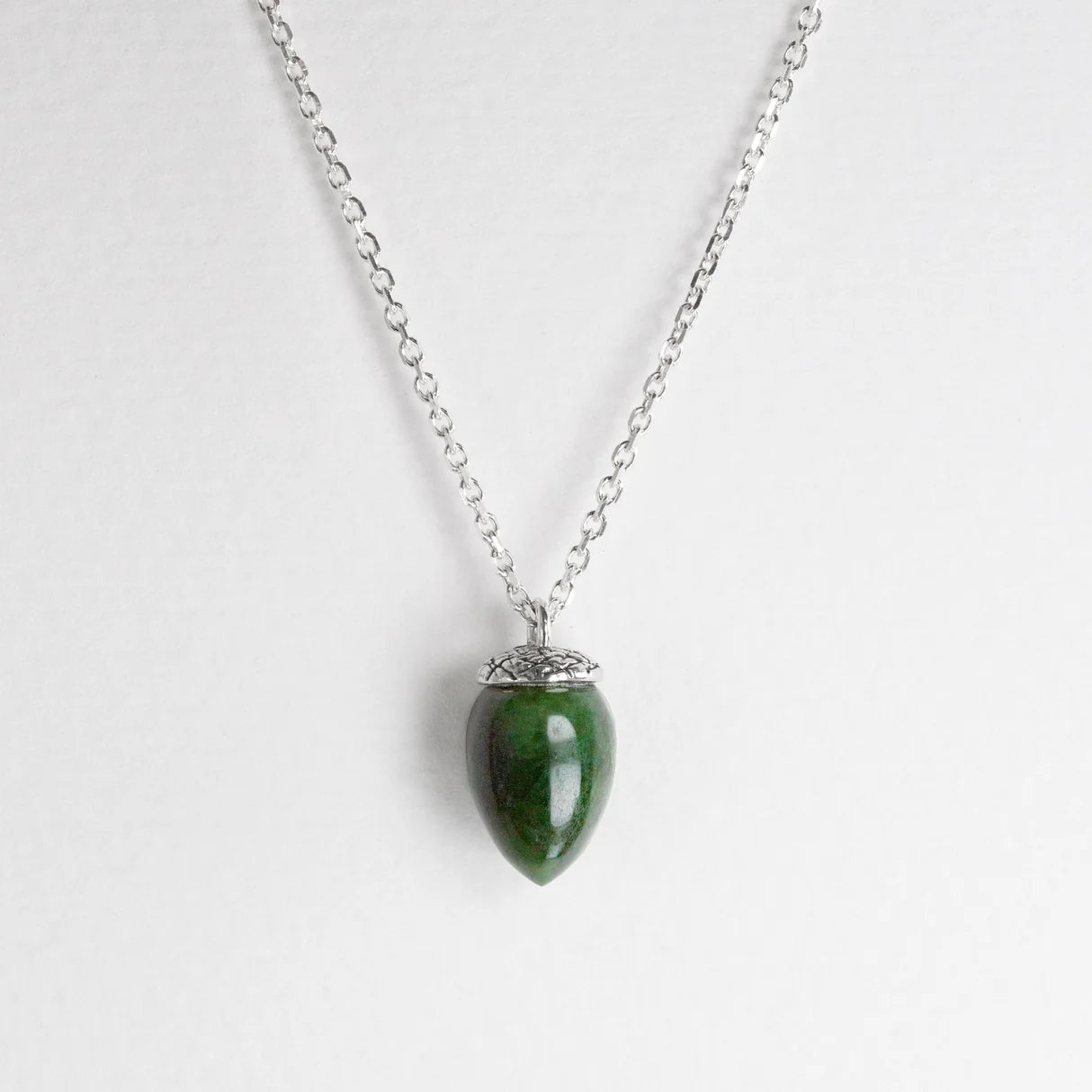 Mini Pounamu Acorn Necklace