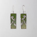 Pounamu Calypso earrings in Sterling Silver
