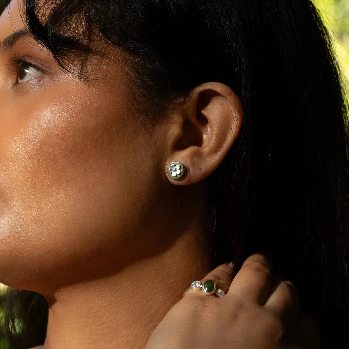Mānuka Pounamu Studs