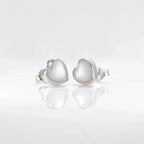 Mother of Pearl Shell Heart studs