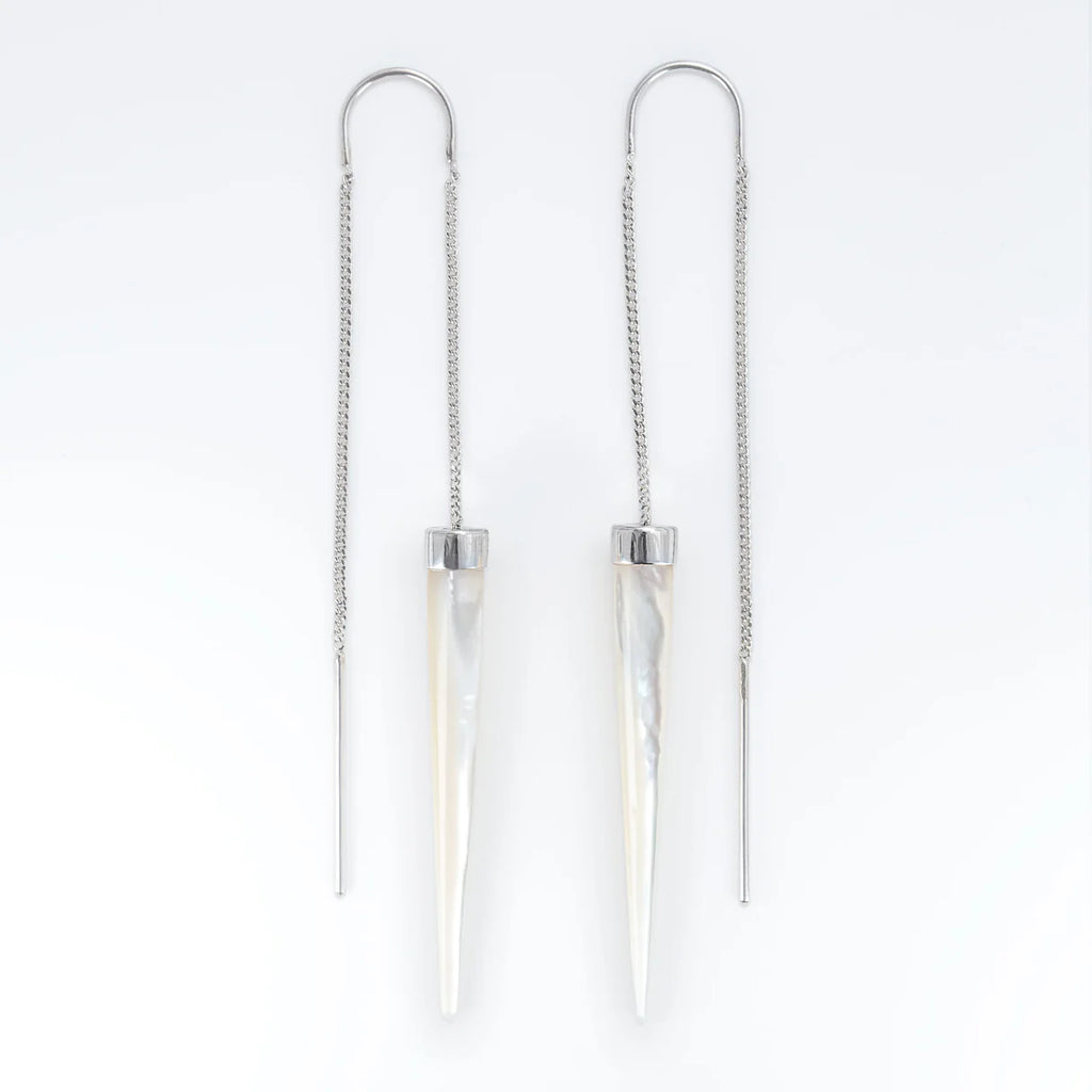 Slipstream Earrings Mother of Pearl