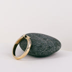 Oval White Sapphire 9ct Yellow Gold Ring