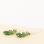 Pounamu Pikorua/Double Twist Earrings