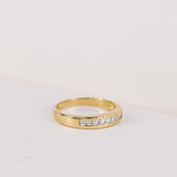 18ct Yellow Gold Princess-Cut Diamond Band