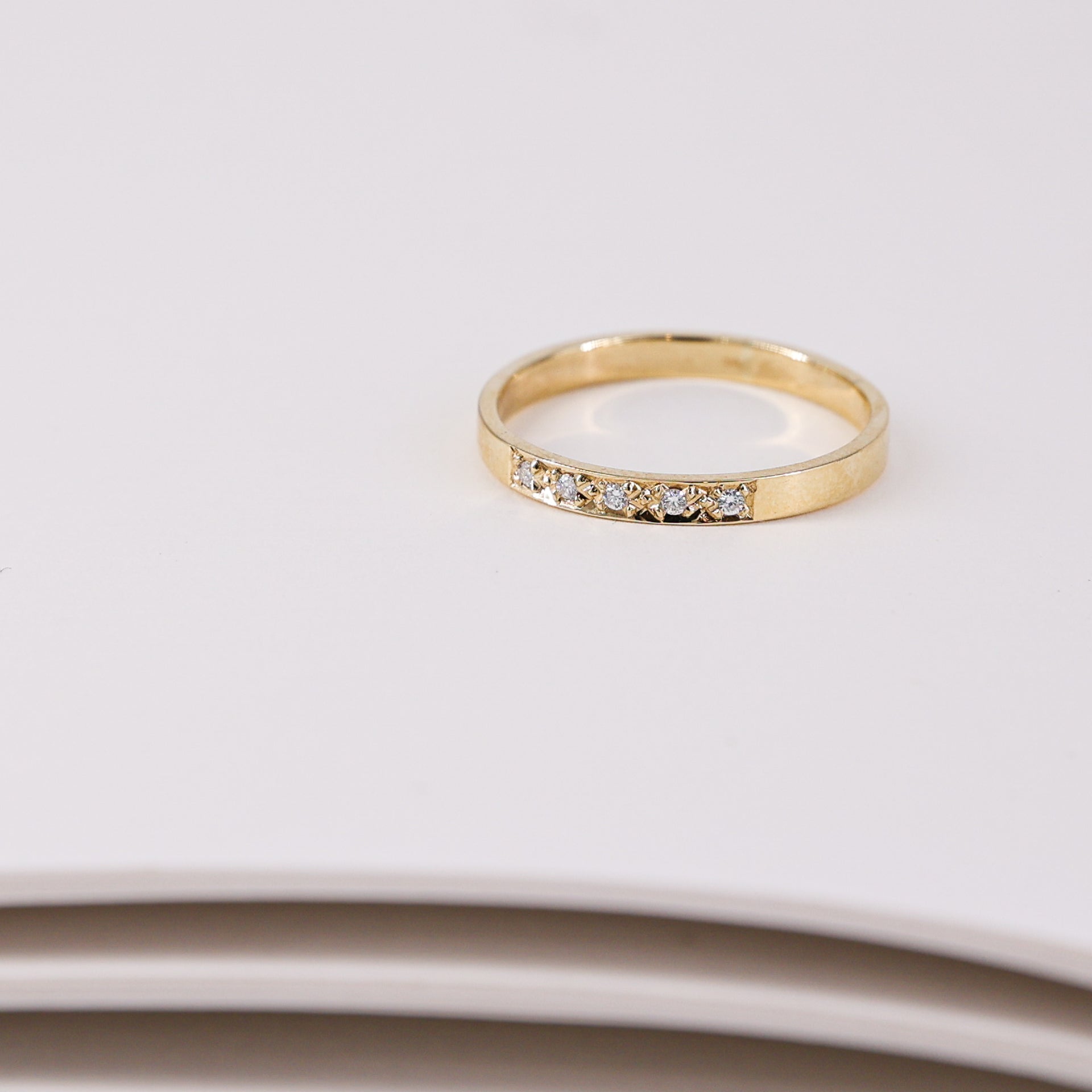 9ct Gold Classic Diamond Band