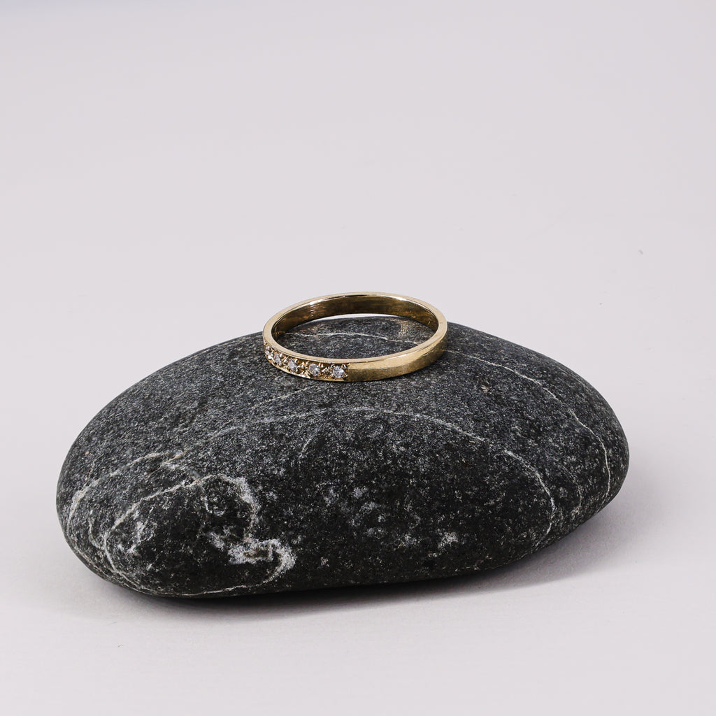 9ct Gold Classic Diamond Band