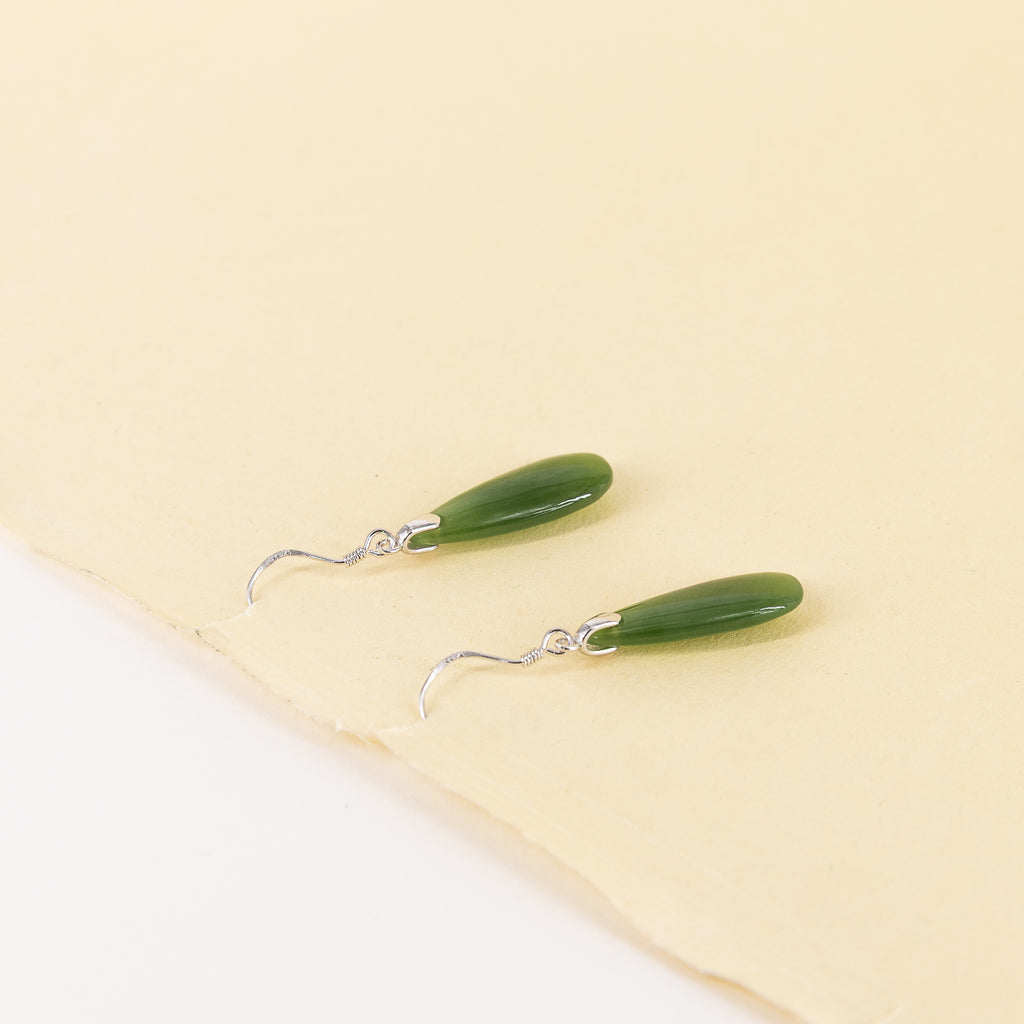 Pounamu Roimata/Teardrop Earrings