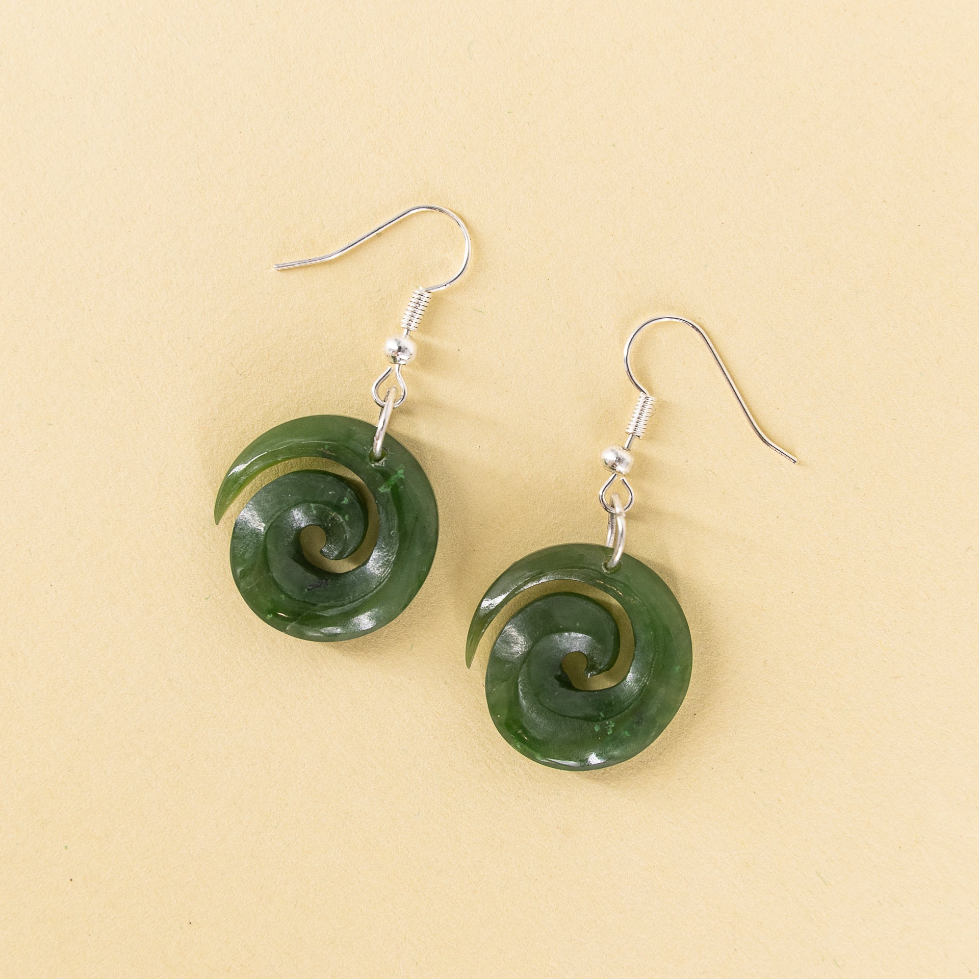 Pounamu Koru/Spiral Earrings