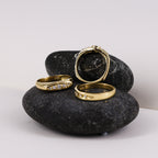 18ct Gold Vintage-Inspired Bezel Diamond 18ct Gold Ring