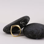 18ct Gold Band with Diamond Accent