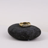 18ct Gold Band with Diamond Accent