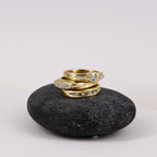18ct Gold Bezel-set Diamond Minimalist Ring