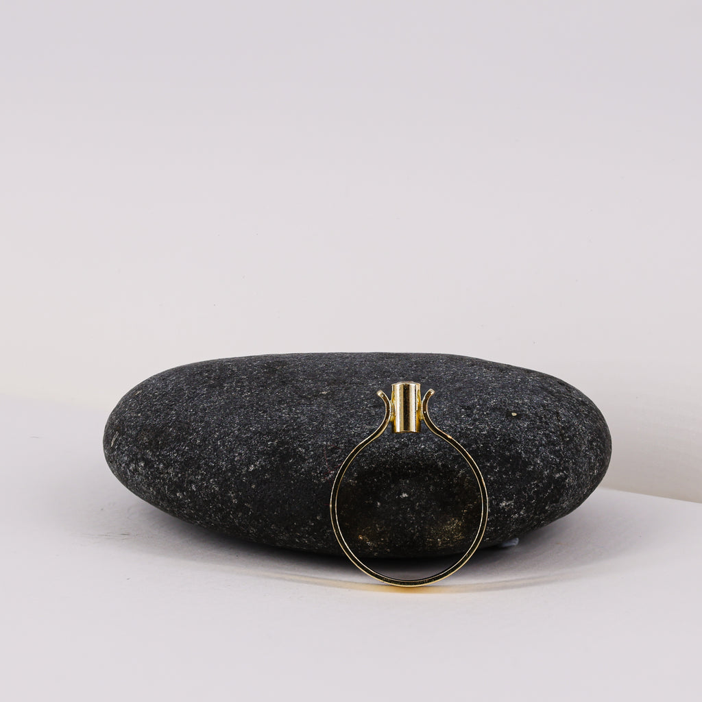 18ct Yellow Gold Bezel-set Diamond Ring