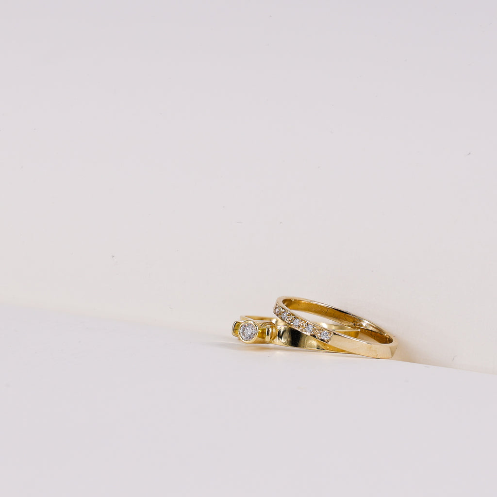 9ct Gold Classic Diamond Band