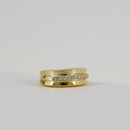 18ct Yellow Gold Layered Ring