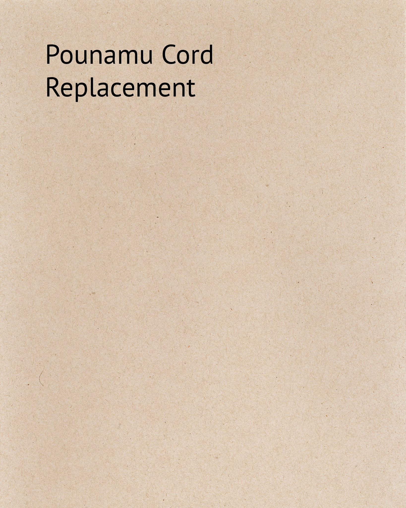 Pounamu Cord Replacement