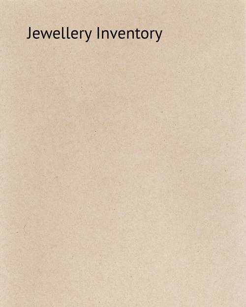 Jewellery Inventory