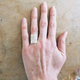 Textured Rectangle Ring