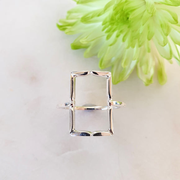 Rectangle Frame Ring