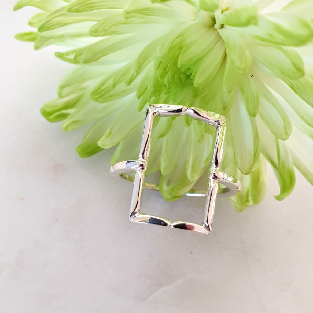 Rectangle Frame Ring