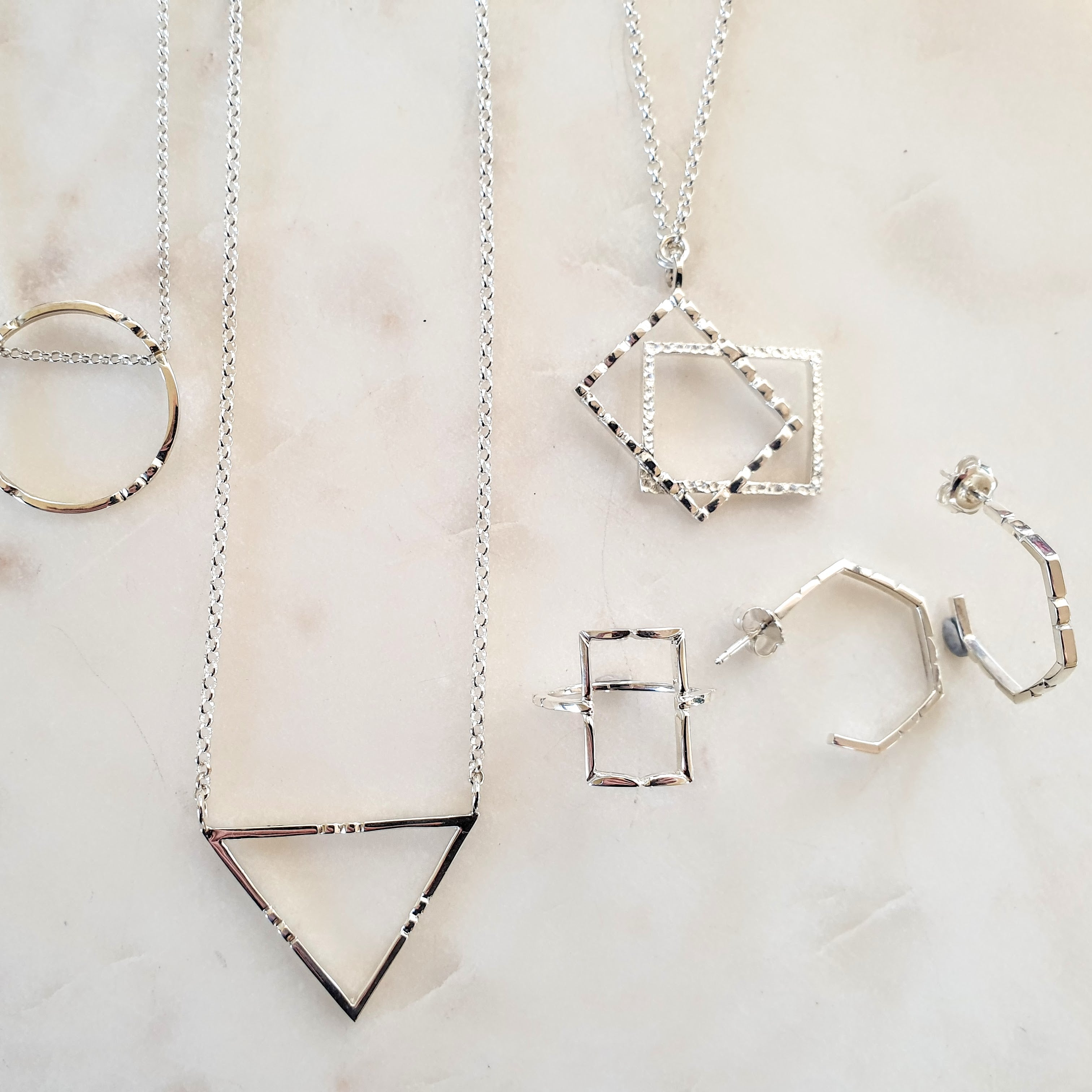 Textured Rectangular Pendant