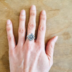 Eternal Bloom: Flower Ring In Silver