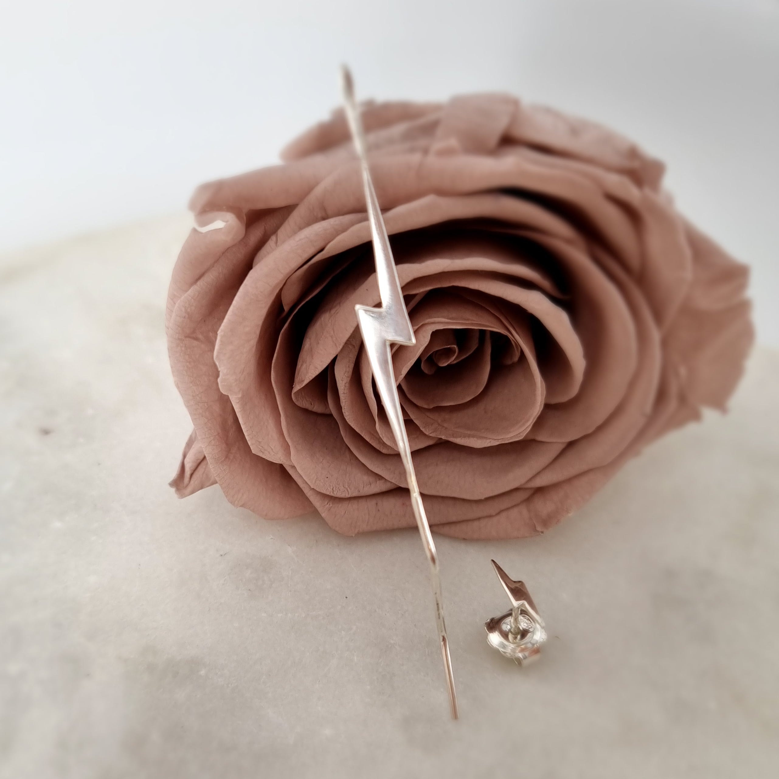 Unleash Your Inner Power: The Fierce Climber Earrings With Lightening Bolt Stud