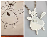 Children's art work made into heirloom jewellery