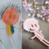 Children's art work made into heirloom jewellery