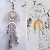 Children's art work made into heirloom jewellery