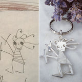 Children's art work made into heirloom jewellery