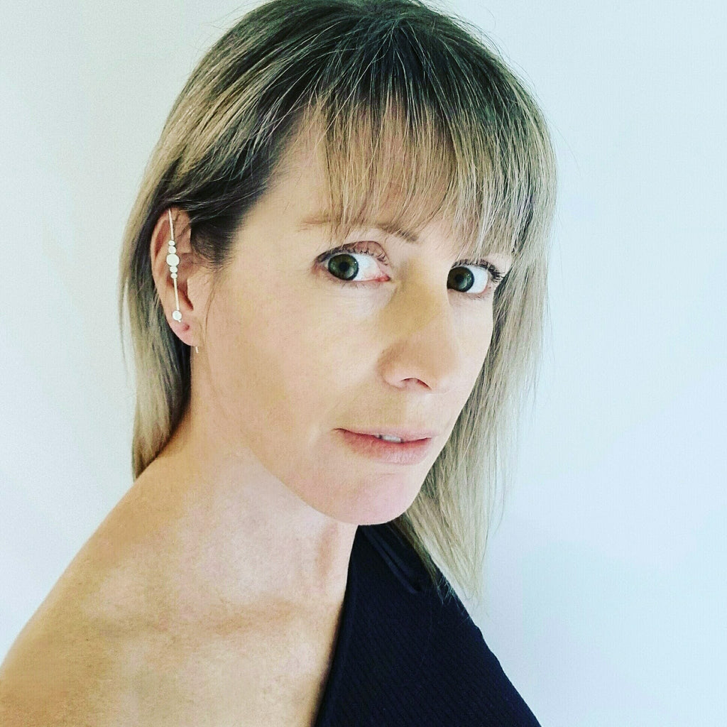 Unleash Your Inner Power: The Fierce Climber Earrings With Circle Stud