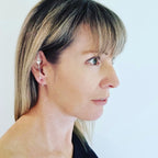 Unleash Your Inner Power: The Fierce Climber Earrings With Triangle Stud