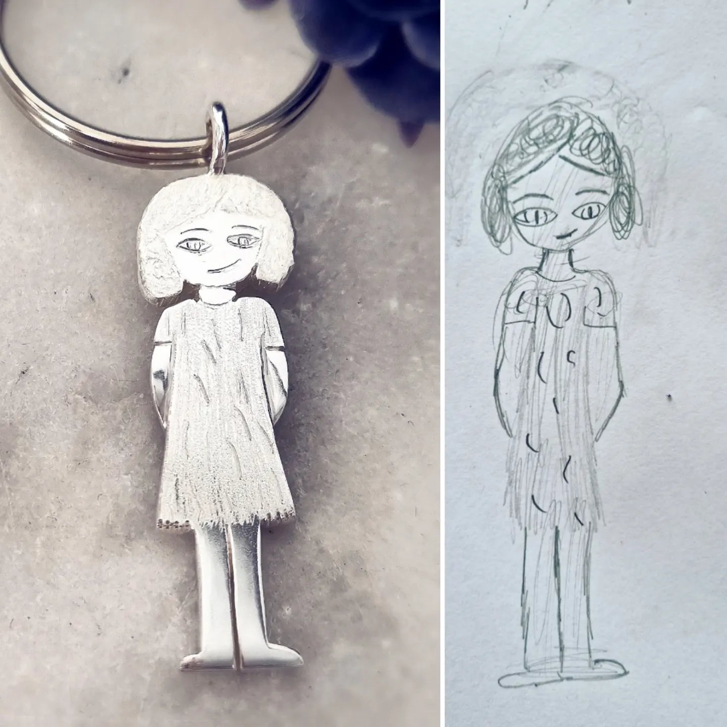 Children s art work made into heirloom jewellery Jewellery By Maree